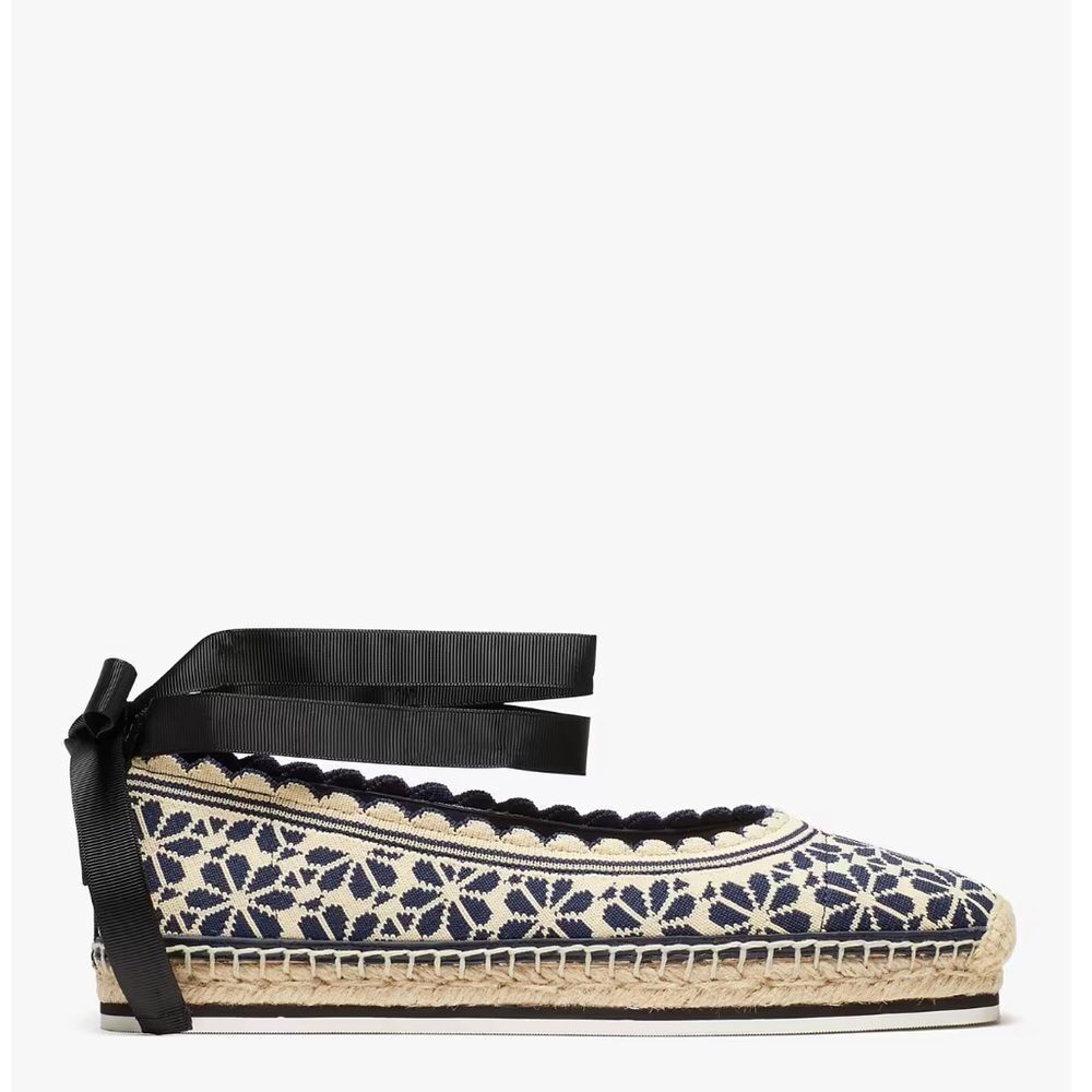 LAST CHANCE KATE SPADE NEW YORK Knottingham Floral Knit Espadrilles - Picture 9 of 9